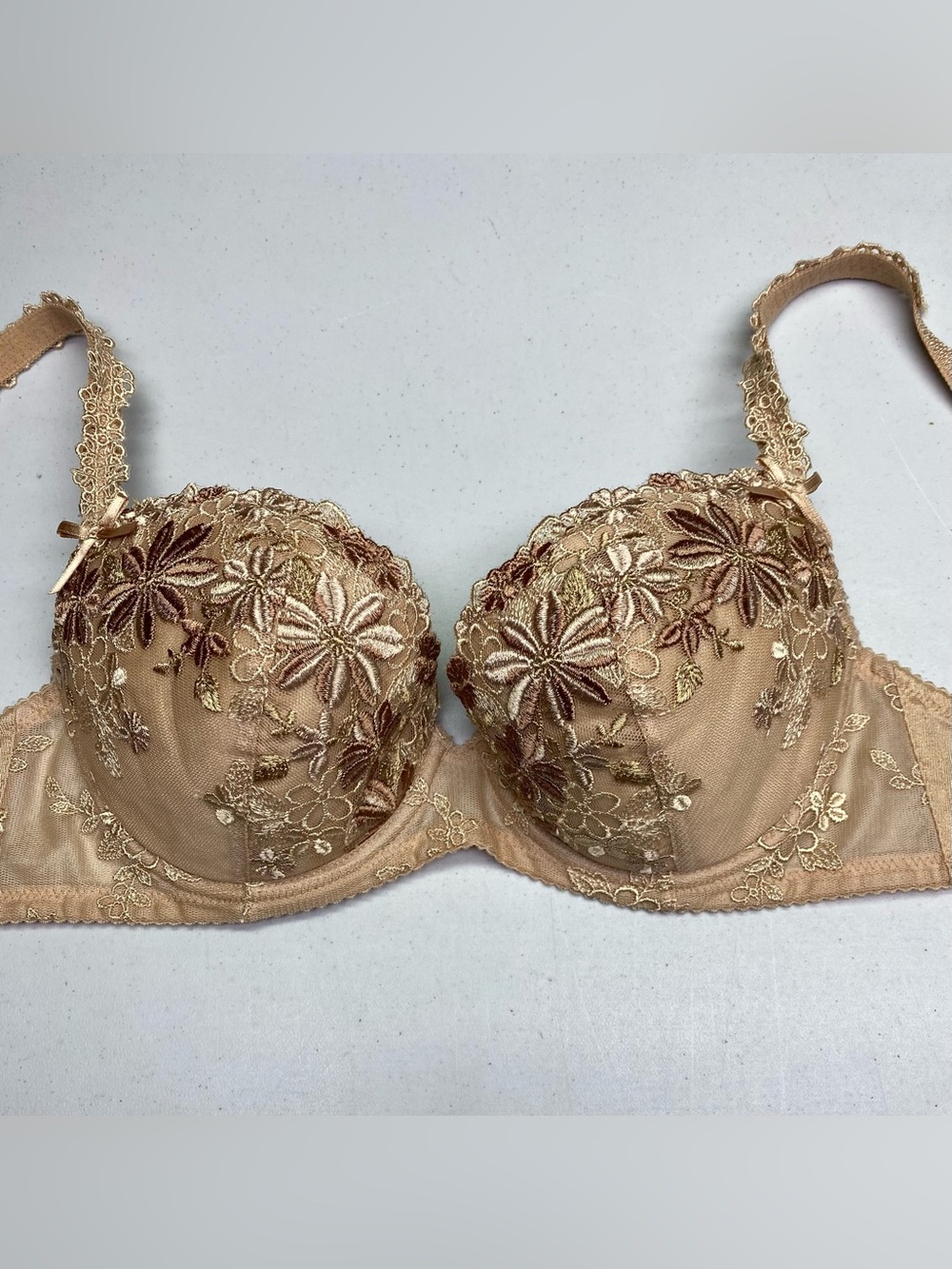Wacoal Parfage Nude Floral Lace Lift Bra JP F65 (US~30G) NWOT *P1040